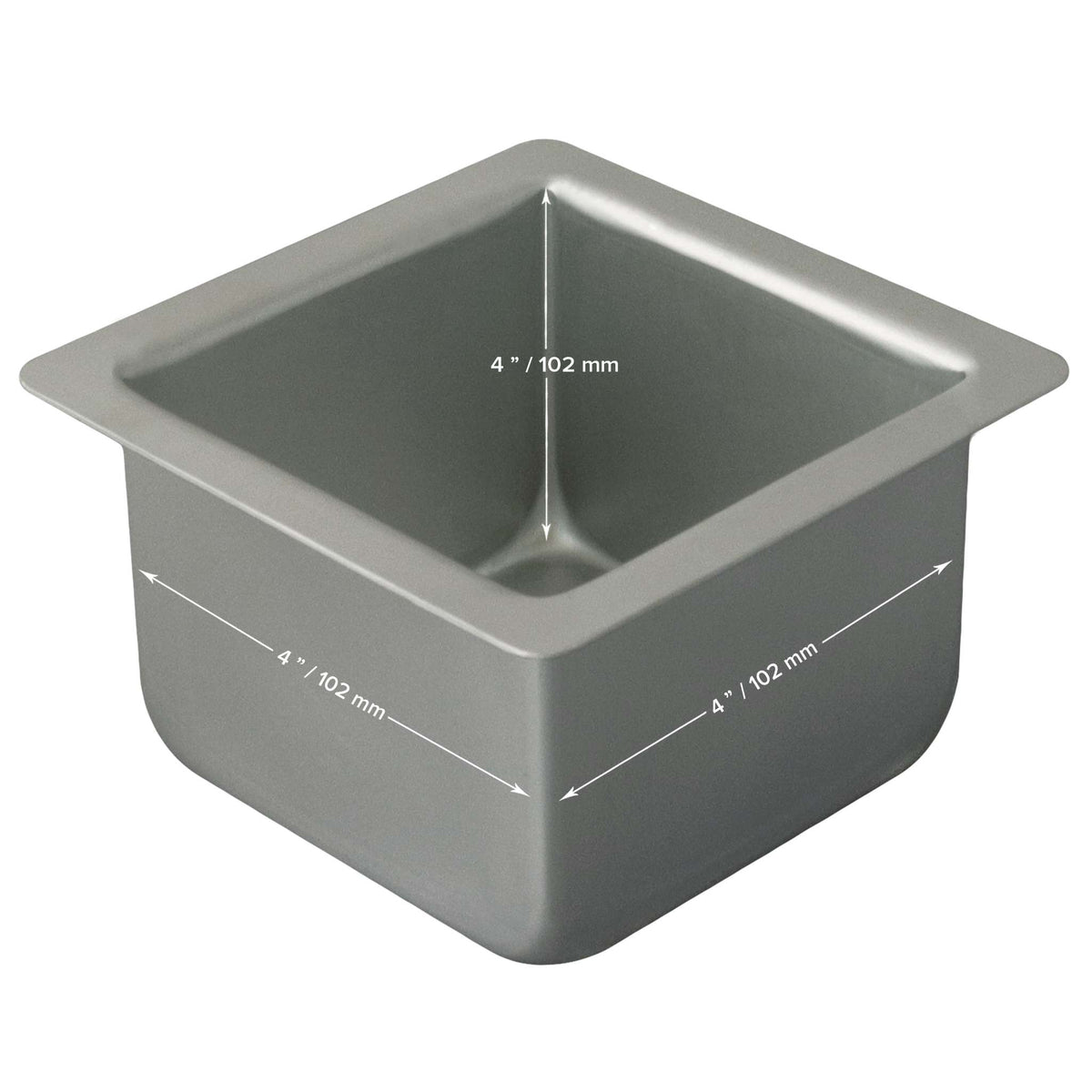 Square Aluminium Cake Tin (4 x 4" / 102 x 102mm)