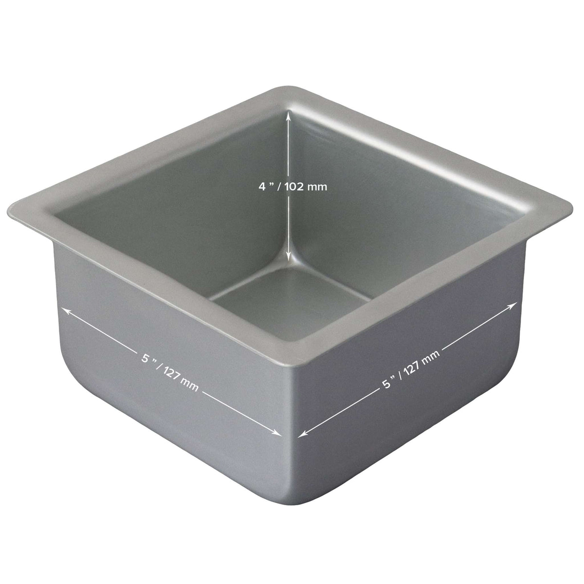 Square Aluminium Cake Tin (5 x 4" / 127 x 102mm)
