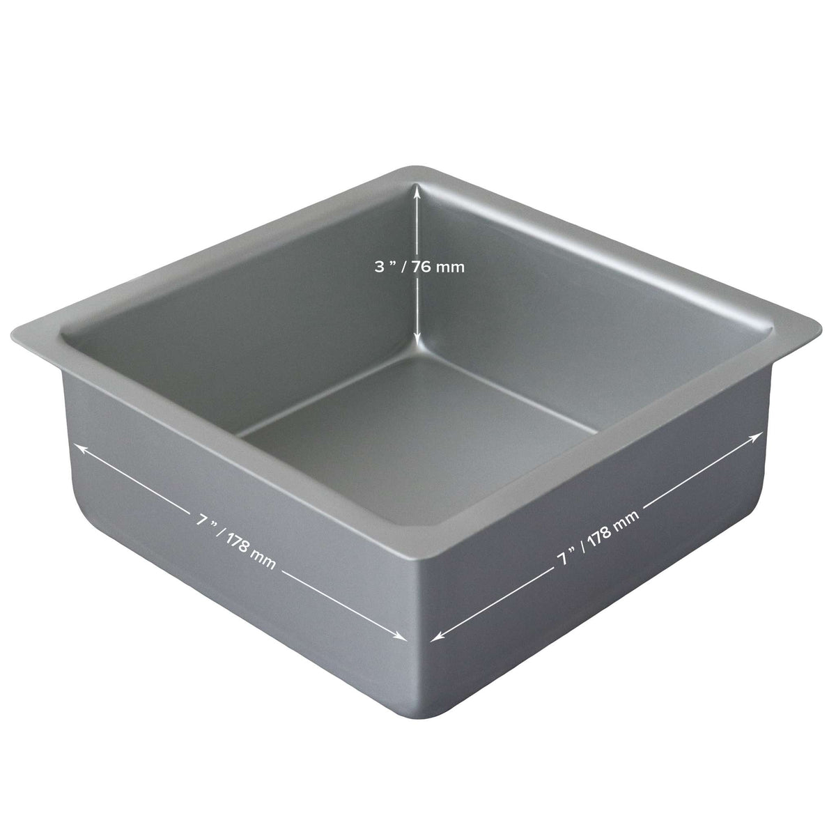 Quadratische Kuchenform (178 x 178 x 76mm / 7 x 7 x 3")