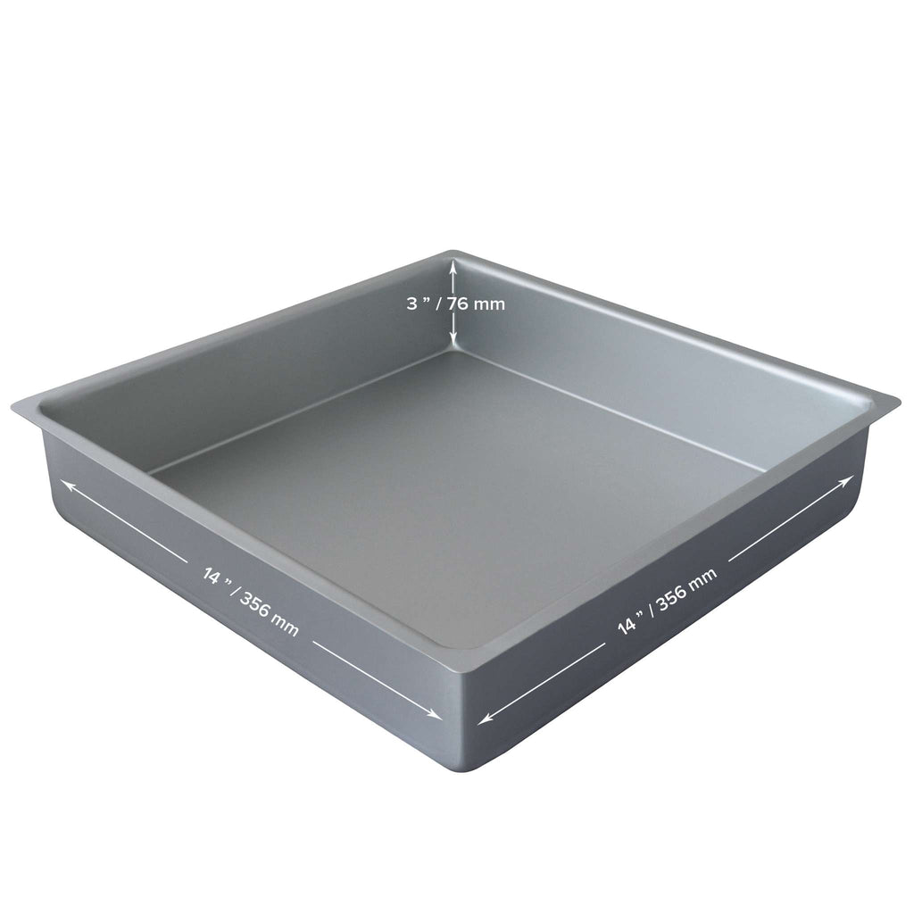 Square Aluminium Cake Tin (14 x 3" / 356 x 76mm)