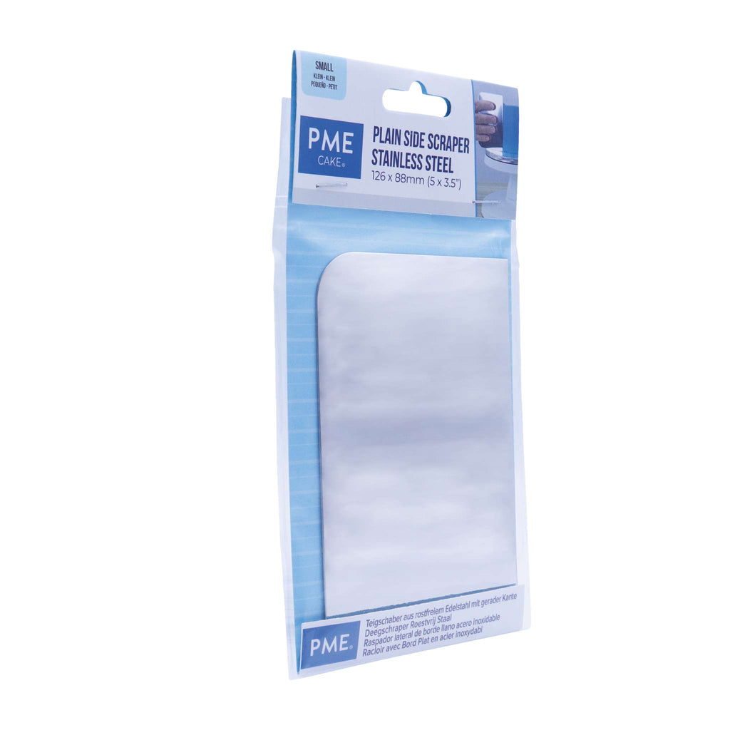 Stainless Steel Small Plain Side Scraper (126 x 88mm / 5 x 3.5")