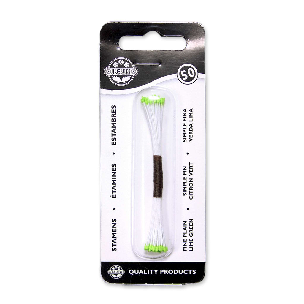 Lime Green Plain Stamen Fine