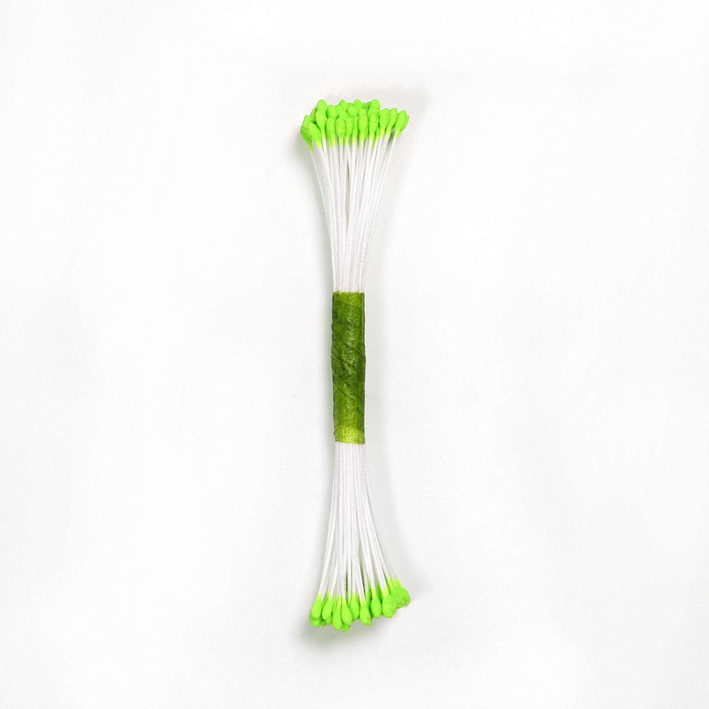 Lime Green Plain Stamen Medium