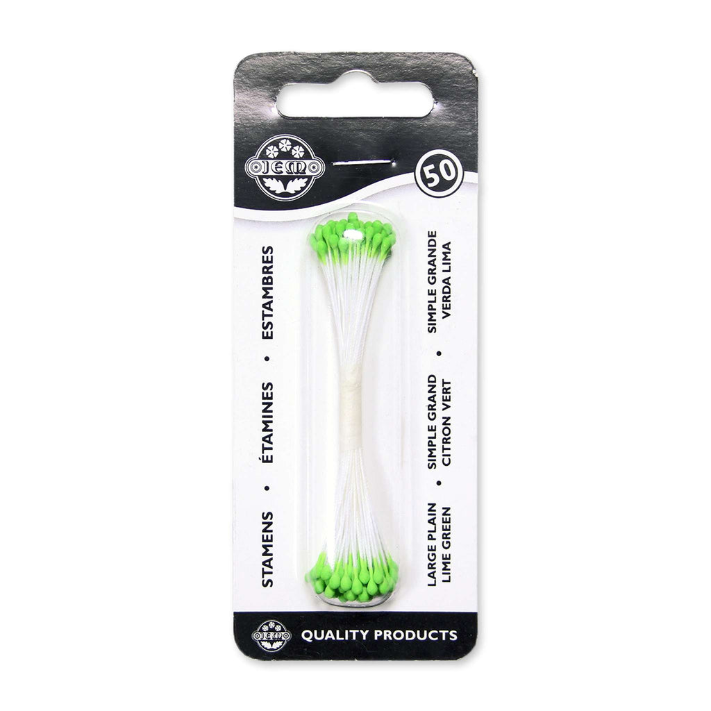 Lime Green Plain Stamen Large