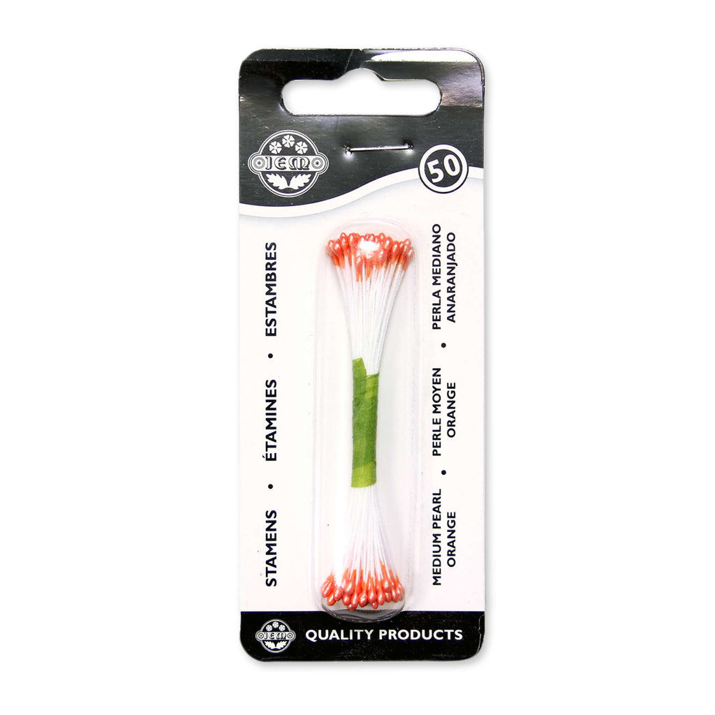 Orange Pearl Stamen Medium