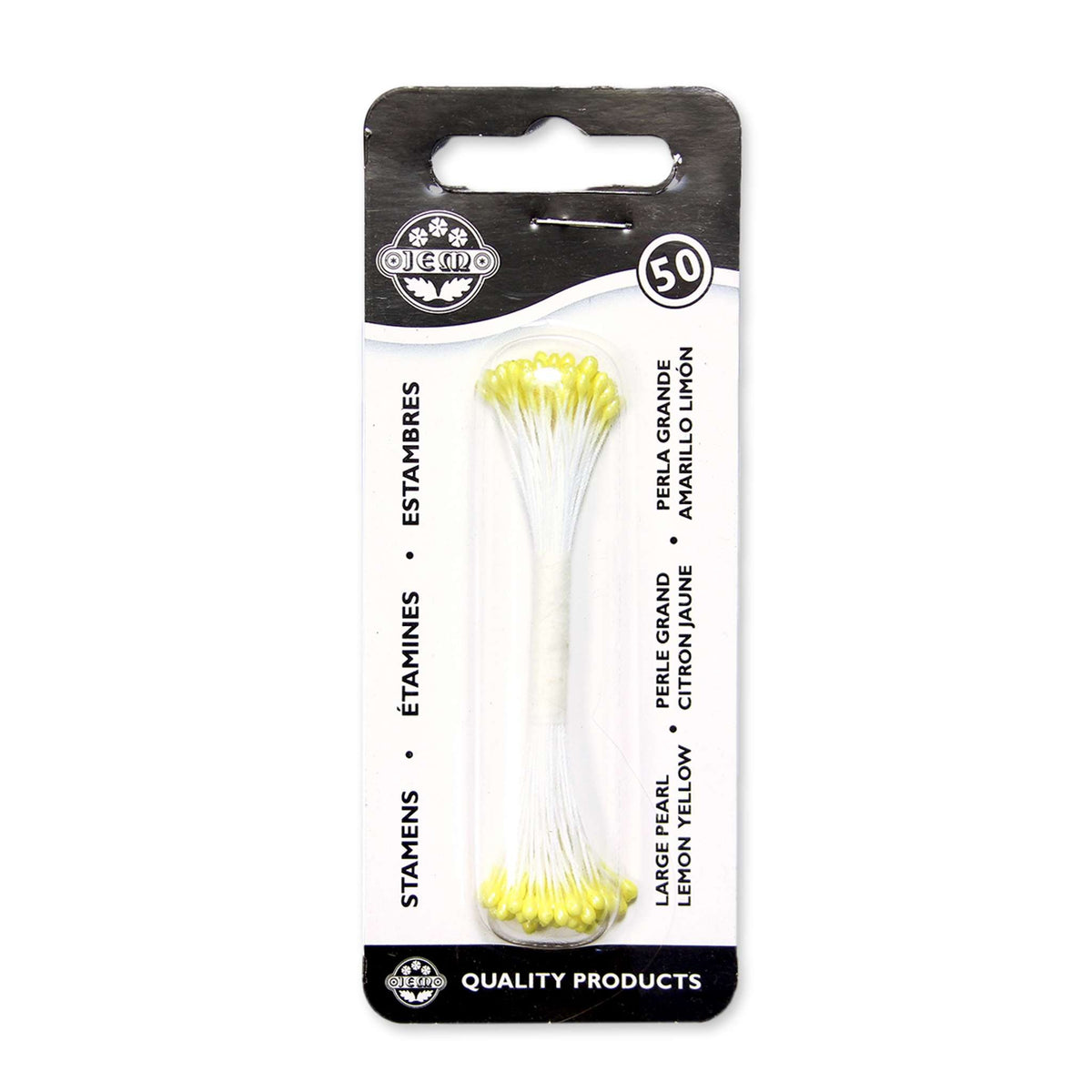 Lemon Yellow Pearl Stamen Large