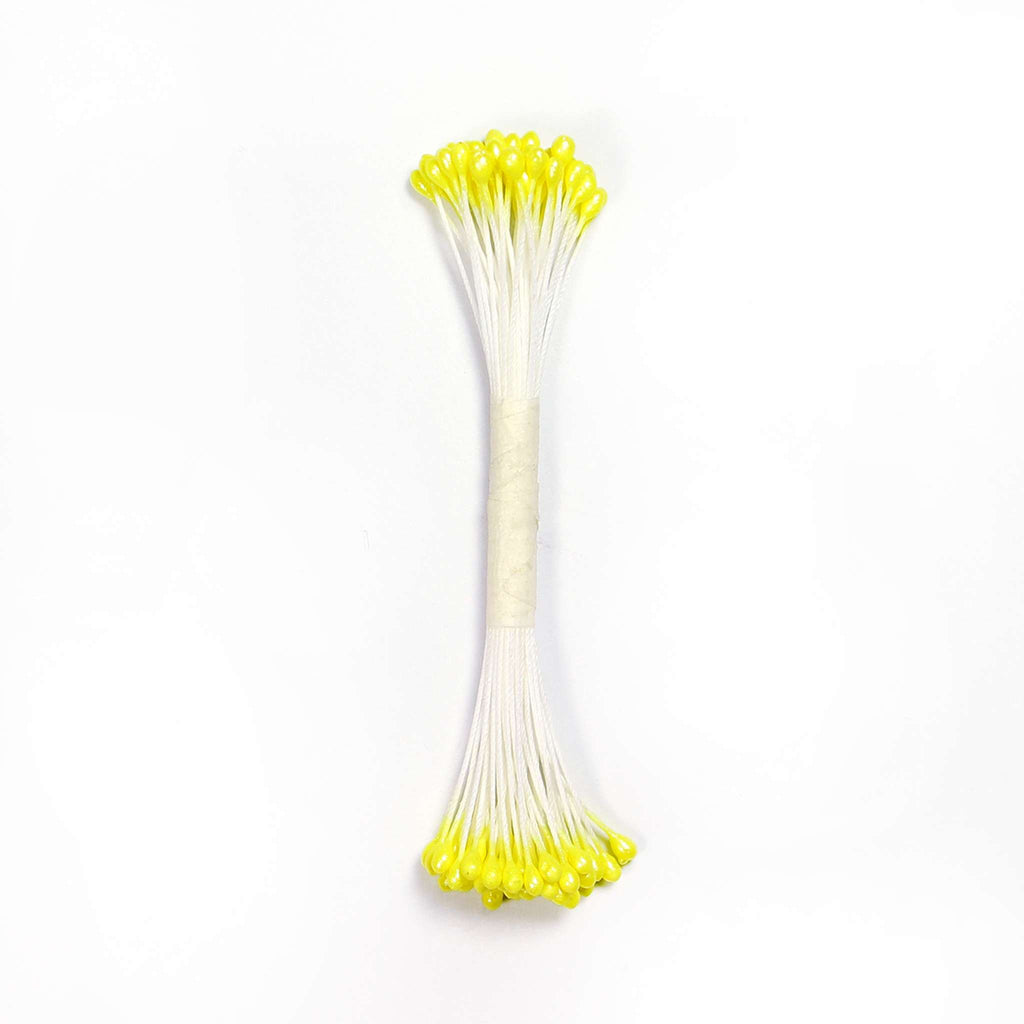 Lemon Yellow Pearl Stamen Large