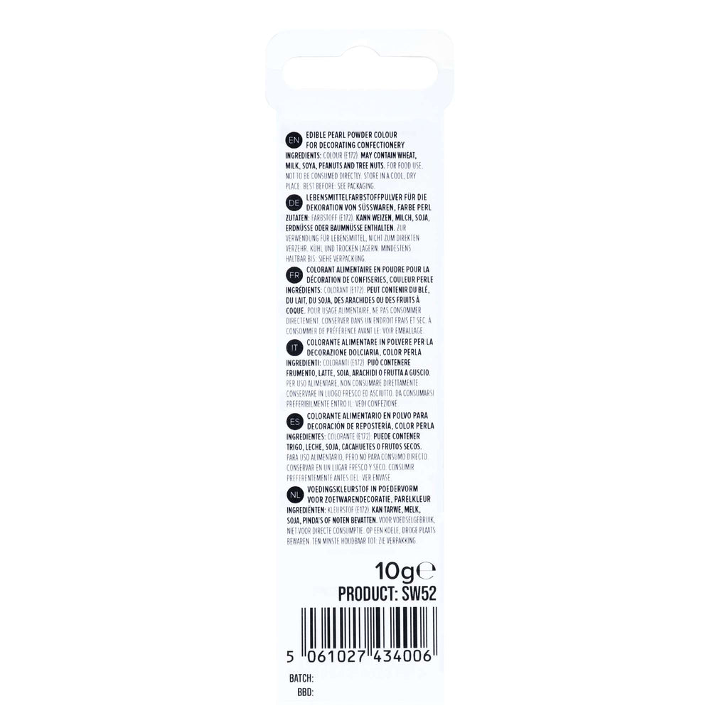 Polvo Lustre Comestible Nieve - Nacarado (10g)