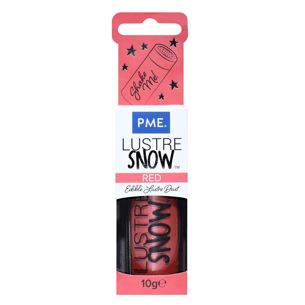 Eetbare Glanspoeder Sneeuw - Rood (10g)