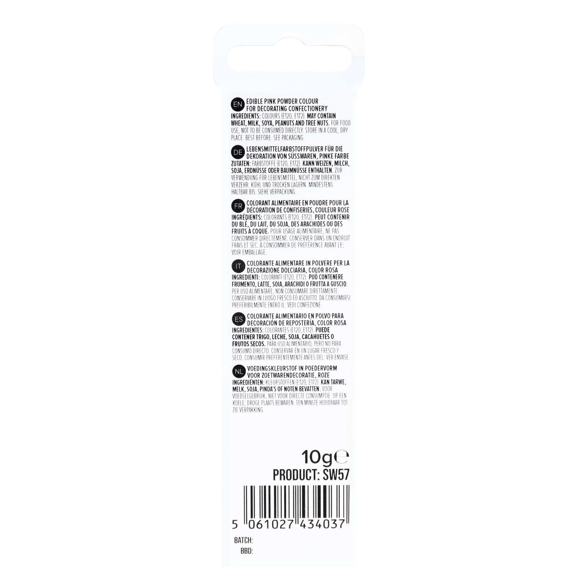 Eetbare Glanspoeder Sneeuw - Roze (10g)