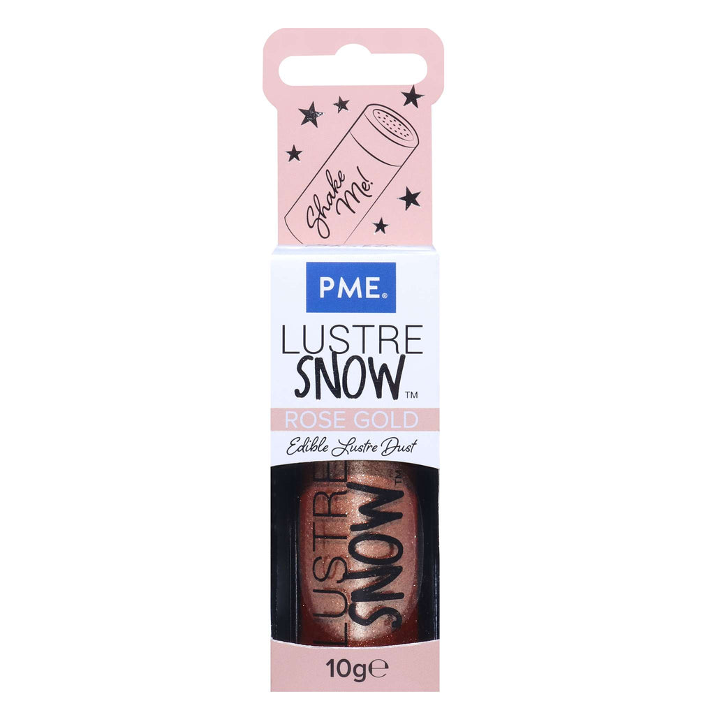 Polvo Lustre Comestible Nieve - Oro Rosa (10g)