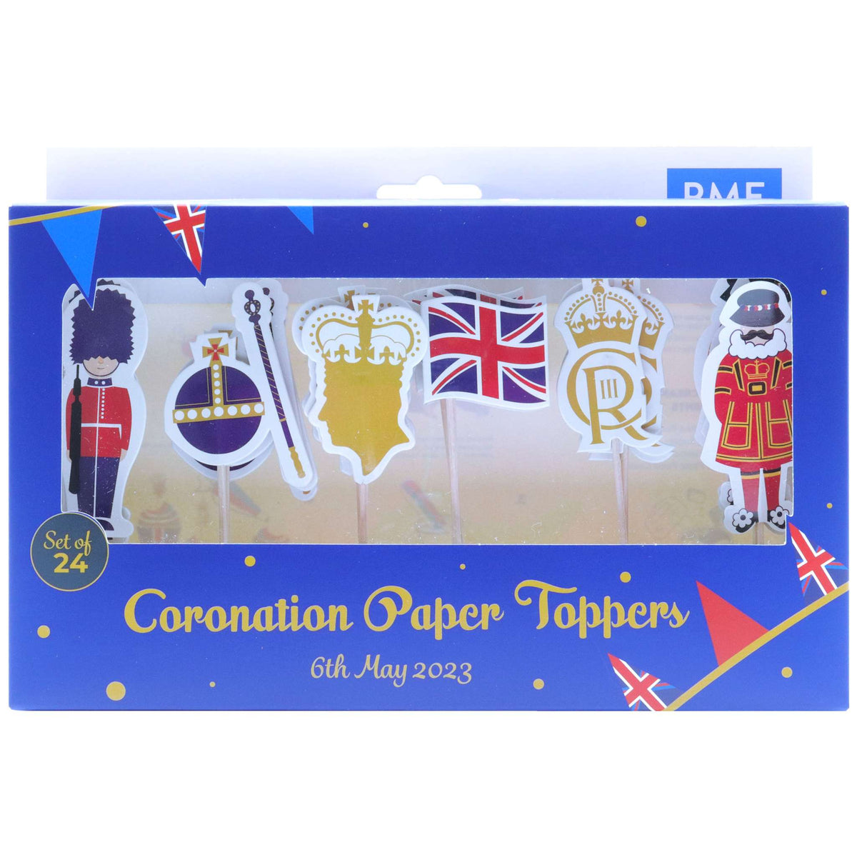Coronation Pk Paper Cupcake Toppers