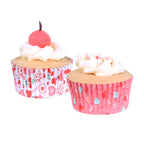 Sweet Love Foil Lined Cupcake Cases Pk/60