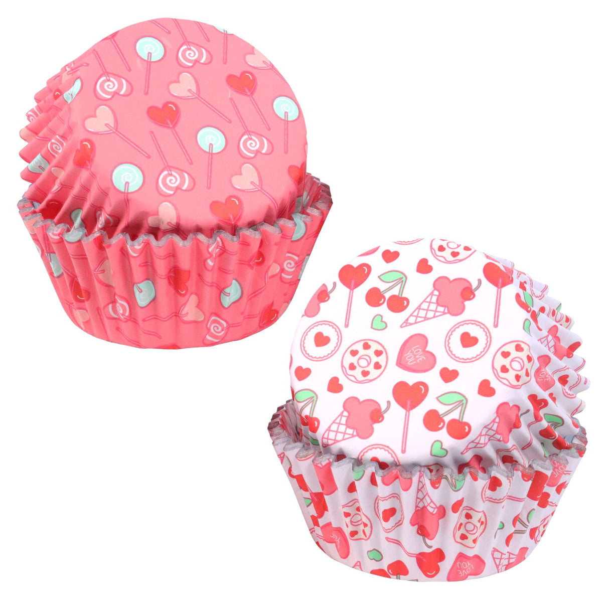 Sweet Love Foil Lined Cupcake Cases Pk/60