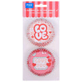 San Valentín Cápsulas para cupcakes Forradas de Aluminio - El Ritmo Está en el Corazón (Set de 60)