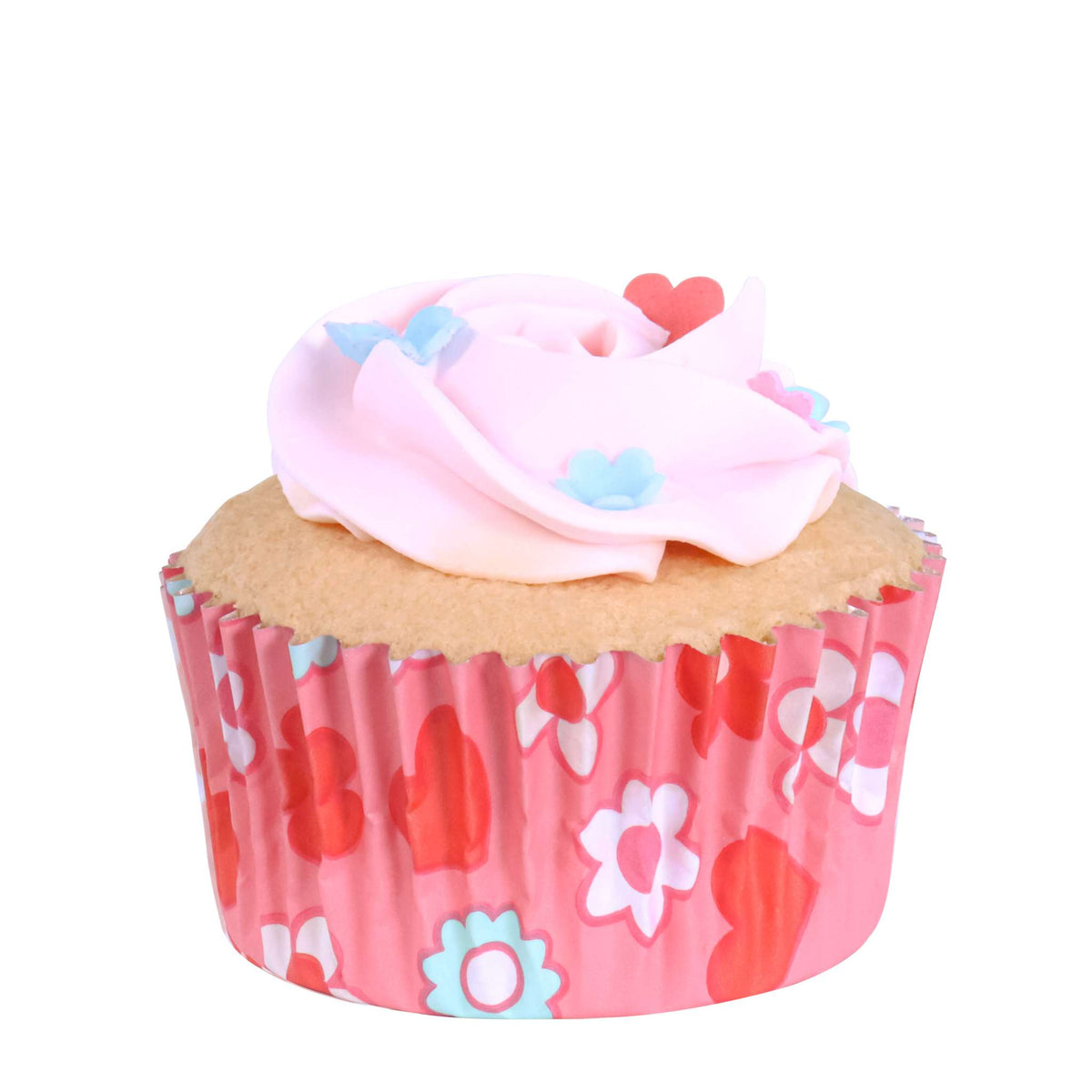 San Valentín Cápsulas para cupcakes Forradas de Aluminio - El Ritmo Está en el Corazón (Set de 60)