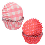 Valentinstag Muffinförmchen Folienbeschichtet, Liebesmuster - Mini-Größe (60 Stück)
