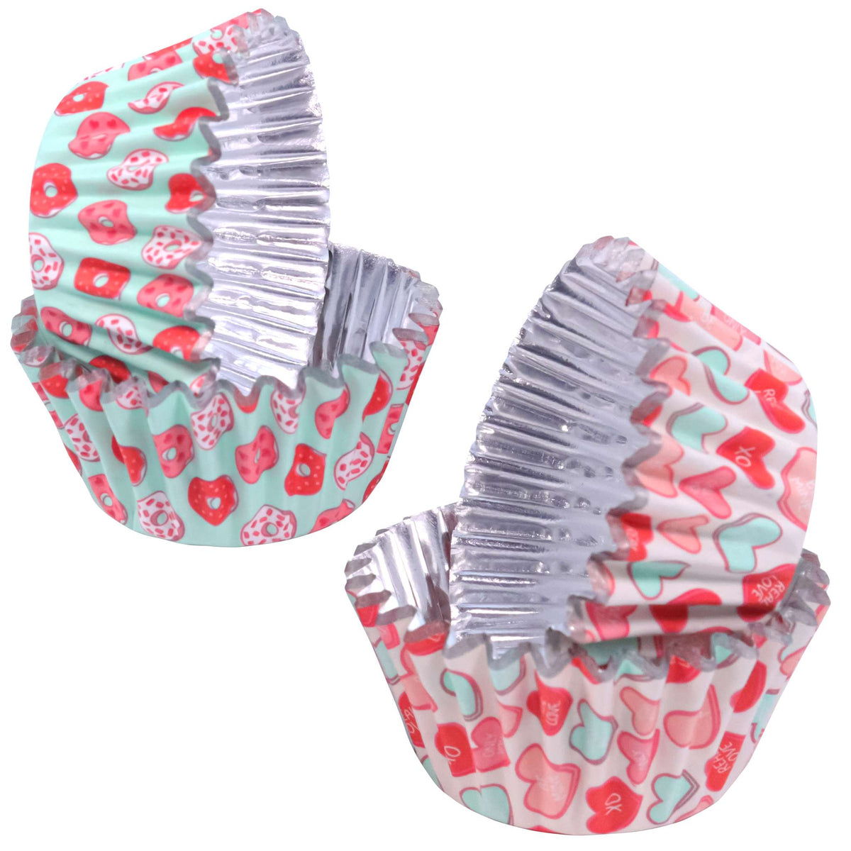 Pretty Sweet Mini Foil Lined Cupcake Cases Pk/60