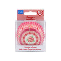 Vintage Roses Foil Lined Cupcake Cases Pk/30