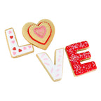 Set de 5 Cortadores de Galletas para San Valentín - LOVE
