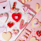 Set de 5 Cortadores de Galletas para San Valentín - LOVE