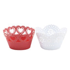 Valentijns Cupcake Omhulsel - Vintage Kant (12 stuks)