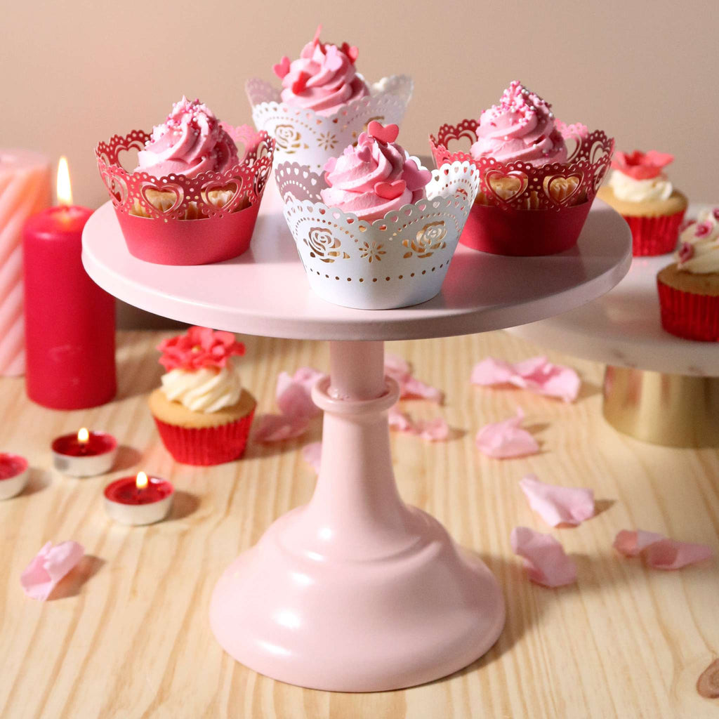 Valentijns Cupcake Omhulsel - Vintage Kant (12 stuks)