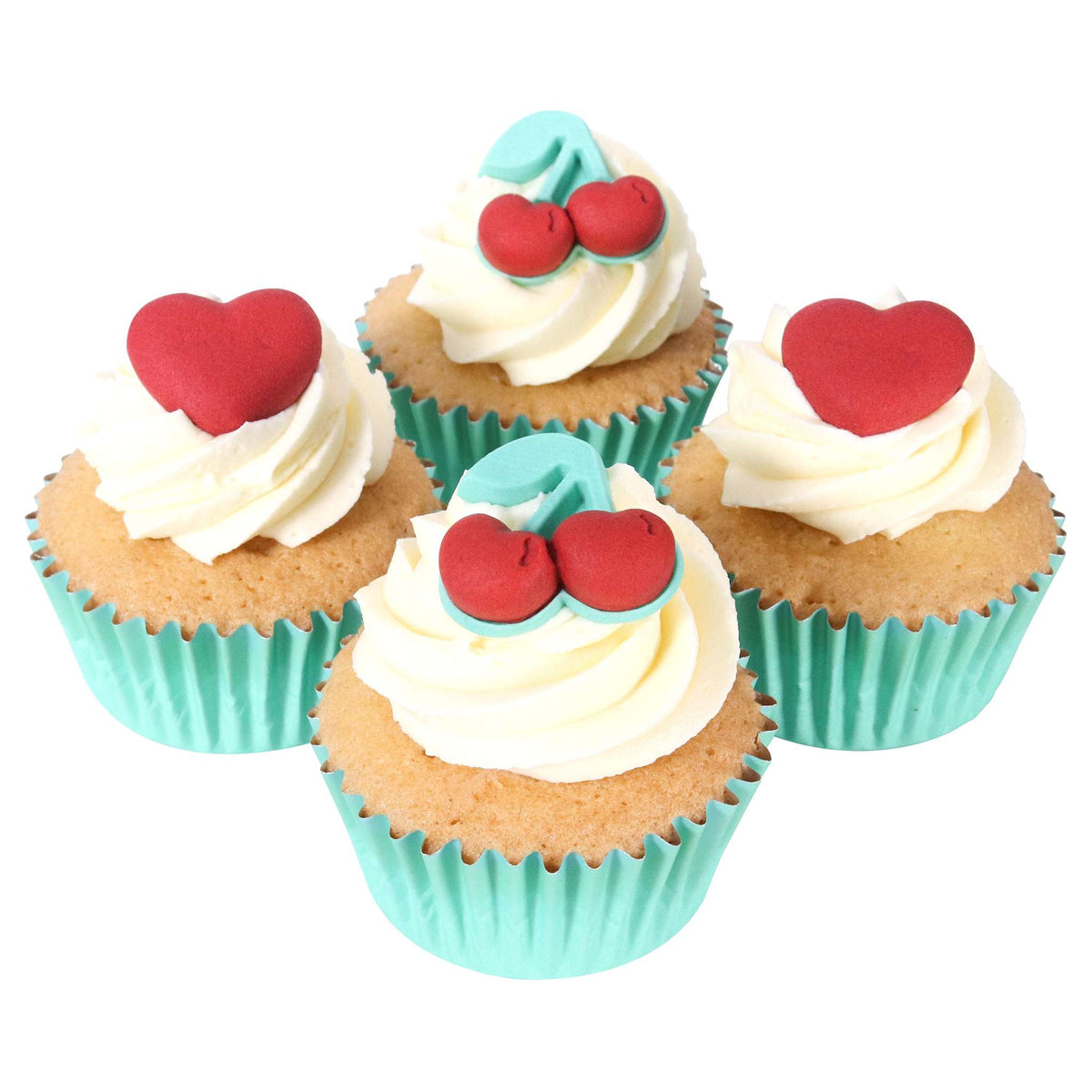 Valentijns Eetbare Suikerdecoraties - Mon Cheri (12 stuks)