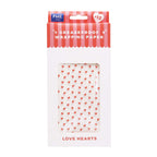 Love Hearts Greaseproof Wrapping Paper Pk/12
