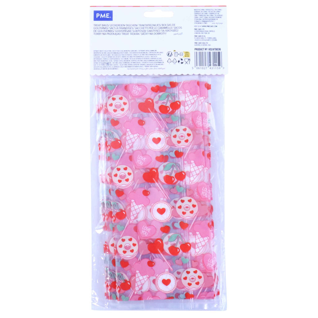 Sweet Love Treat Bags With Ties Pk/20