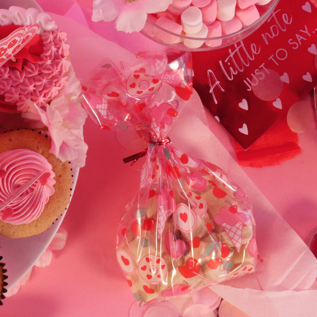 Sweet Love Treat Bags With Ties Pk/20