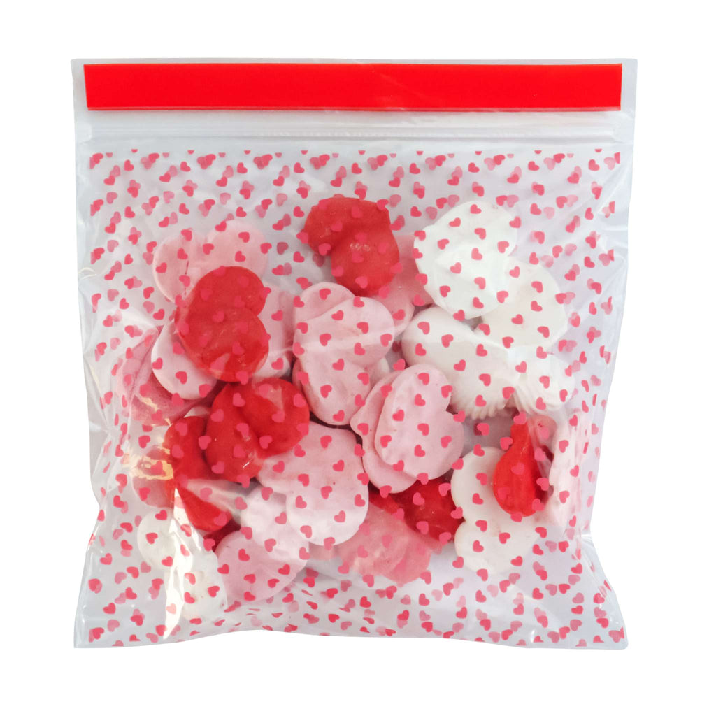 20 Sacs de Friandises pour la Saint Valentin - Cœurs d'Amour (Carré)