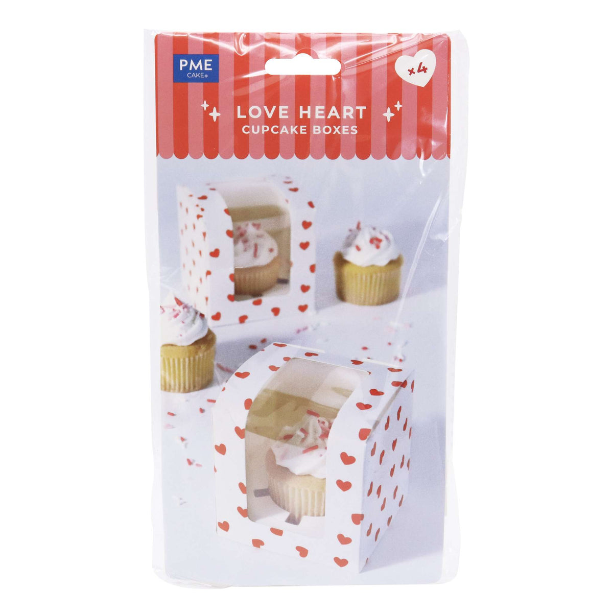 4 Cajas de Recuerdos de San Valentín - Corazones de Amor