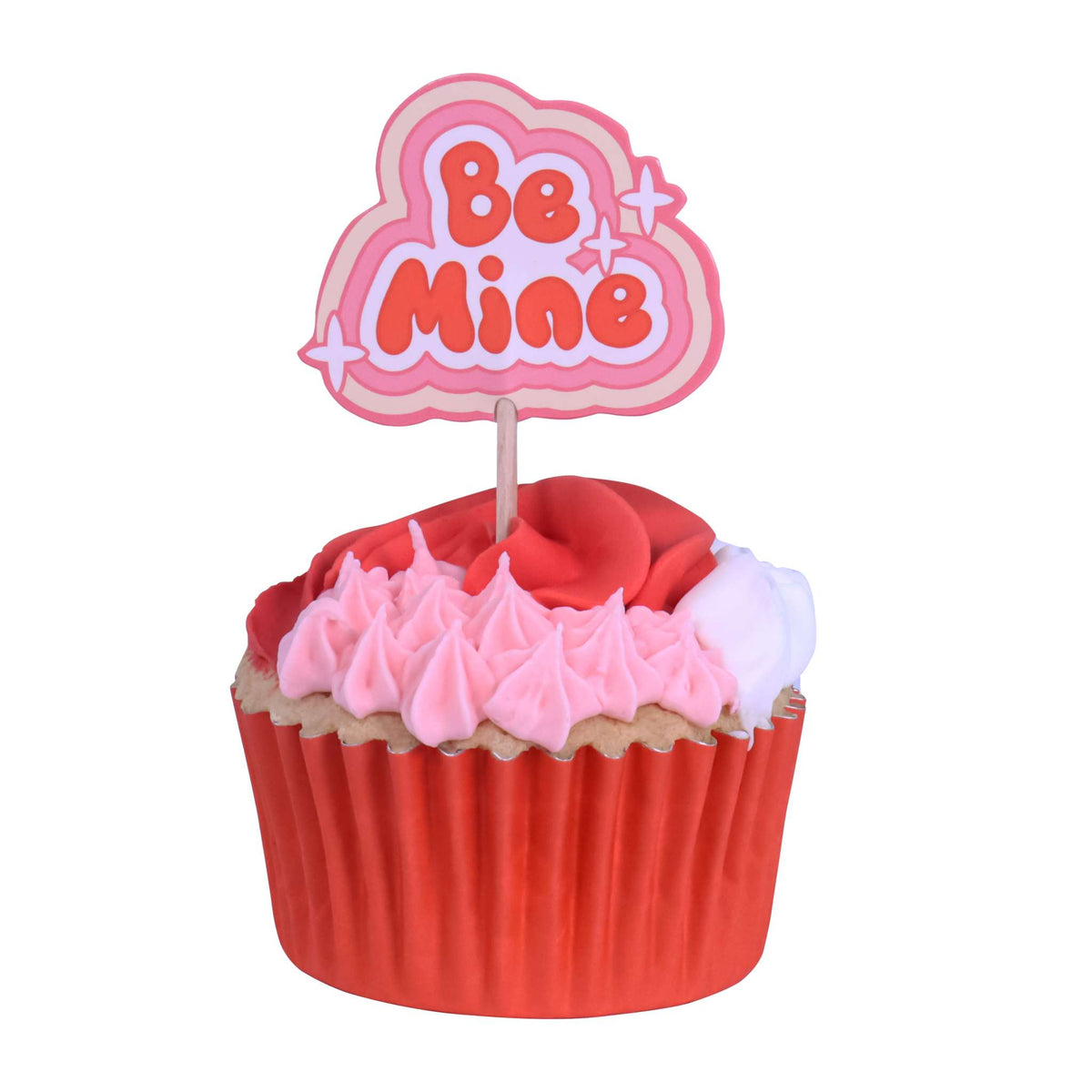 Retro Valentine Cupcake Toppers Pk/24
