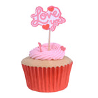 Valentinstag Kuchendeko Topper - Süß auf dich (24 Stück)