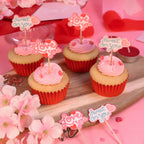 Valentinstag Kuchendeko Topper - Süß auf dich (24 Stück)