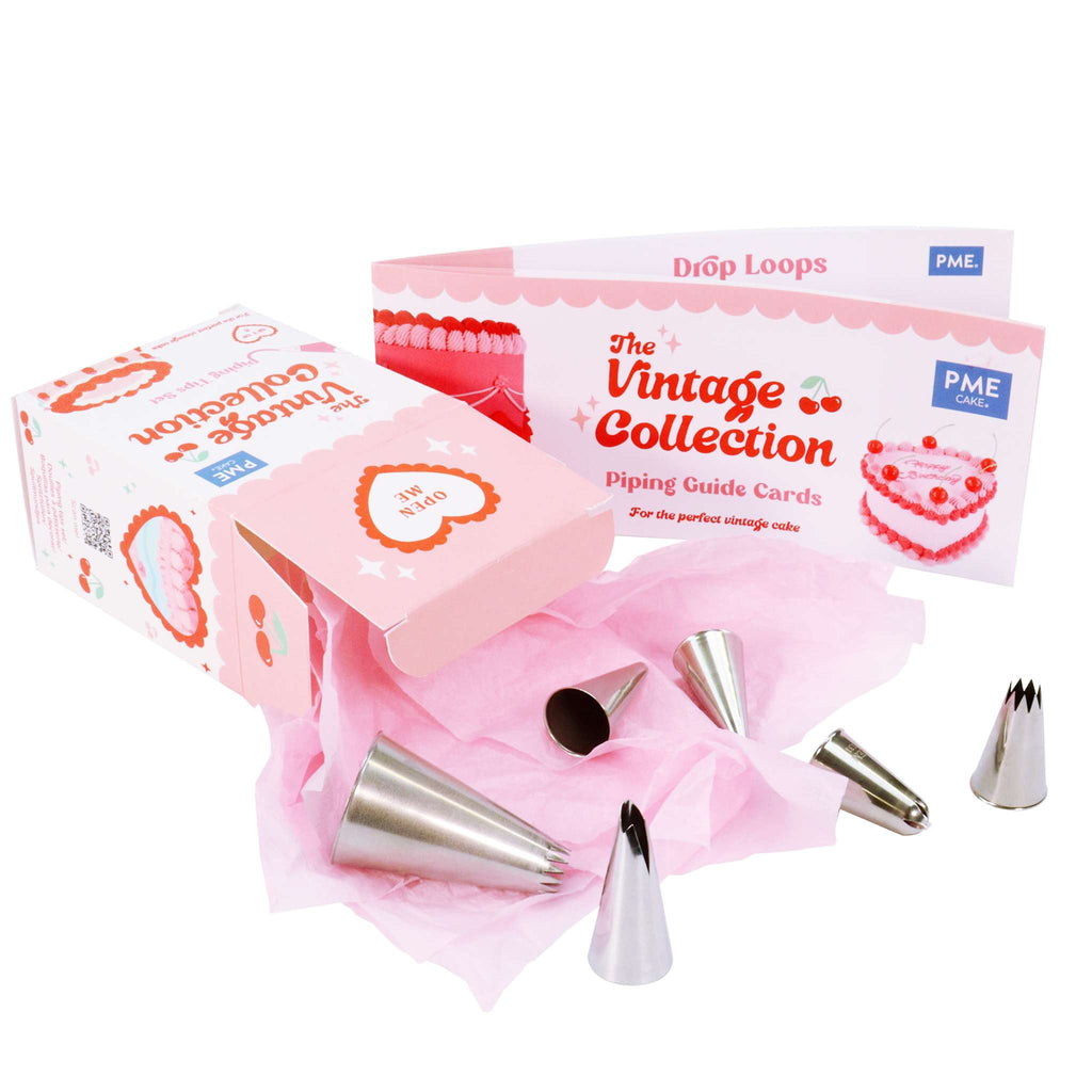 Douilles pour décoration "Vintage" de Gâteaux (Set de 6)