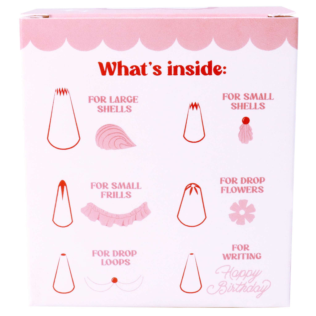 Douilles pour décoration "Vintage" de Gâteaux (Set de 6)