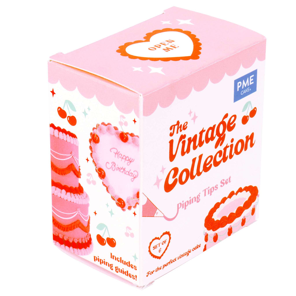 Douilles pour décoration "Vintage" de Gâteaux (Set de 6)