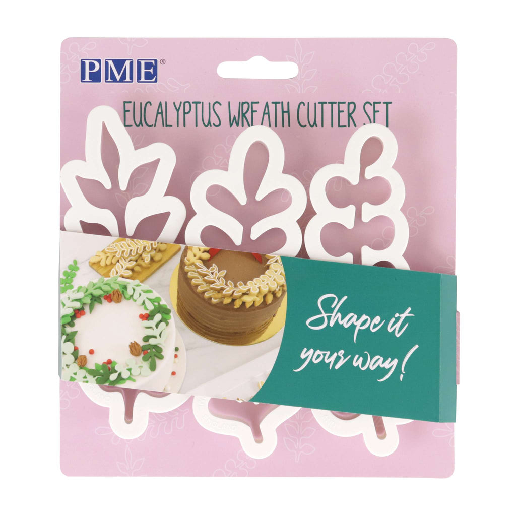 Set de 3 emporte-pièces Couronne d'Eucalyptus
